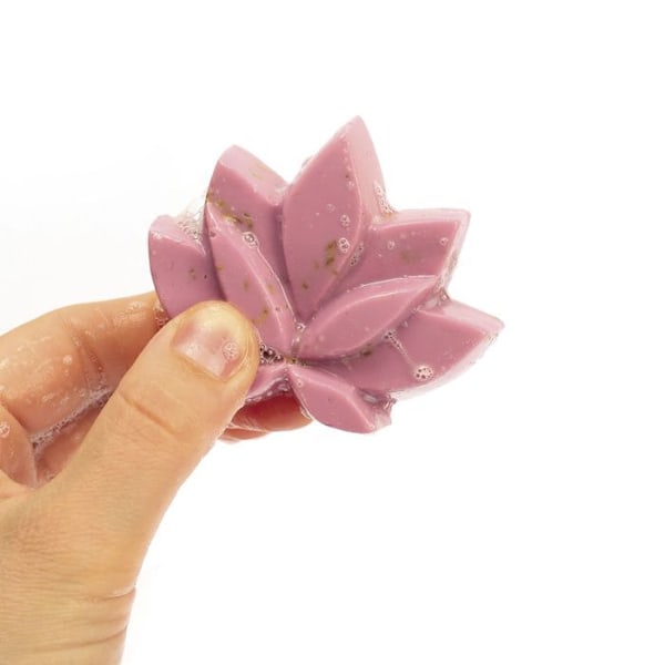 Mini tvålpumpform lotusblomma Transparent
