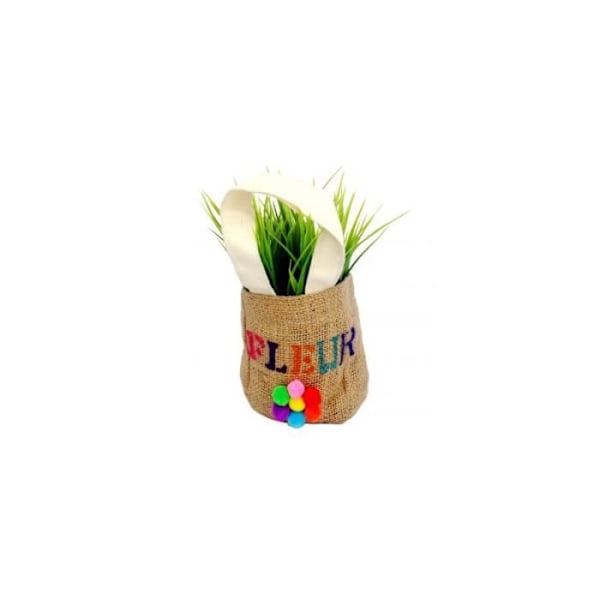 Jutepåsar - Sodertex - Set med 10 - PVC-belagd - 4,5x10x10cm - Naturlig färg Naturlig