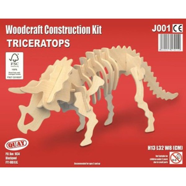 Triceratops i trä