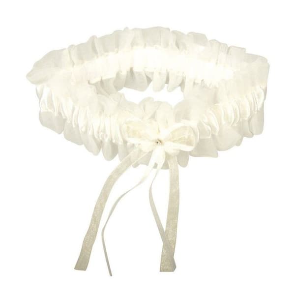 Strumpband, elfenben, 20 cm, 1 st