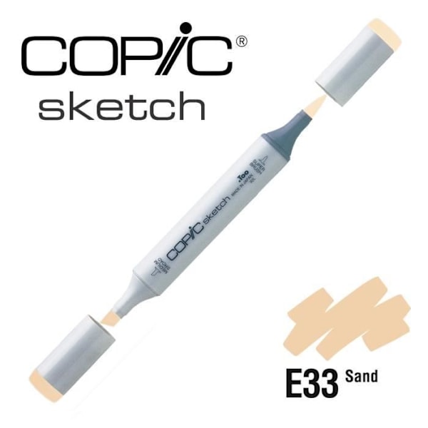 Markör - COPIC - Sketch E33 - Beige - Opak - Outplånlig Beige E33 Sand