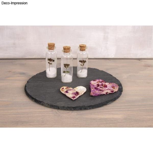 Glaskärl med korklock, ø3cm, 7,5cm, 50ml