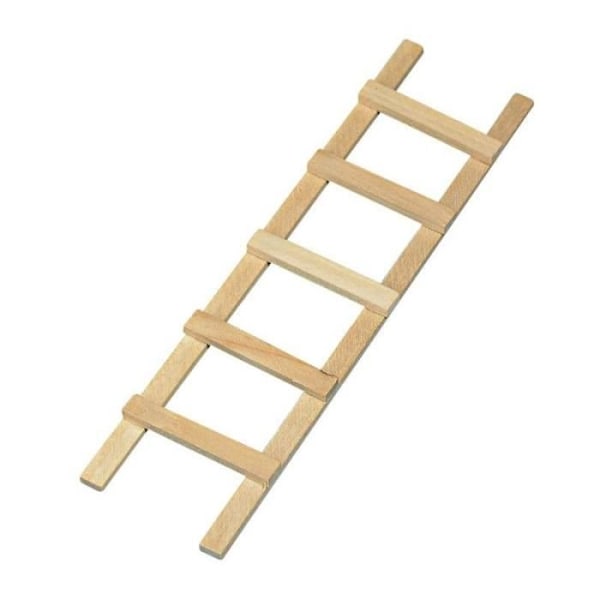 Trappa i trä - Rayher - Miniträdgård - 13.5 x 4 cm - 5 steg - Enkel
