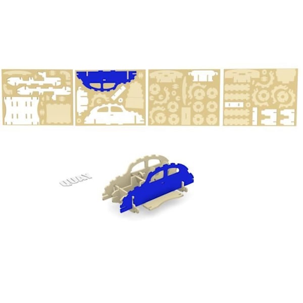 Trämodell VW Bubblabil