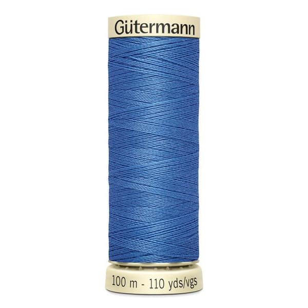 Set med 5 spolar 100m Tråd 100% polyester Gutermann Ref 788988 - Att 213 - blåbär blåklint