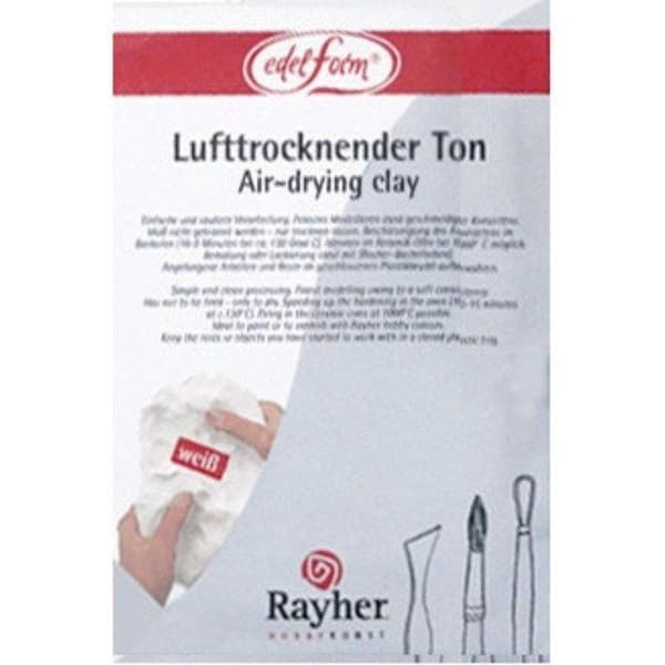 Torkande luftlera, 500g, vit Vit