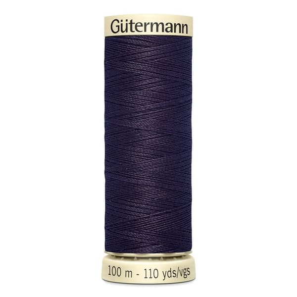 Pack med 5 spolar 100m Tråd 100% polyester Gutermann Ref 788988 - Att 512 - aubergine äggplanta