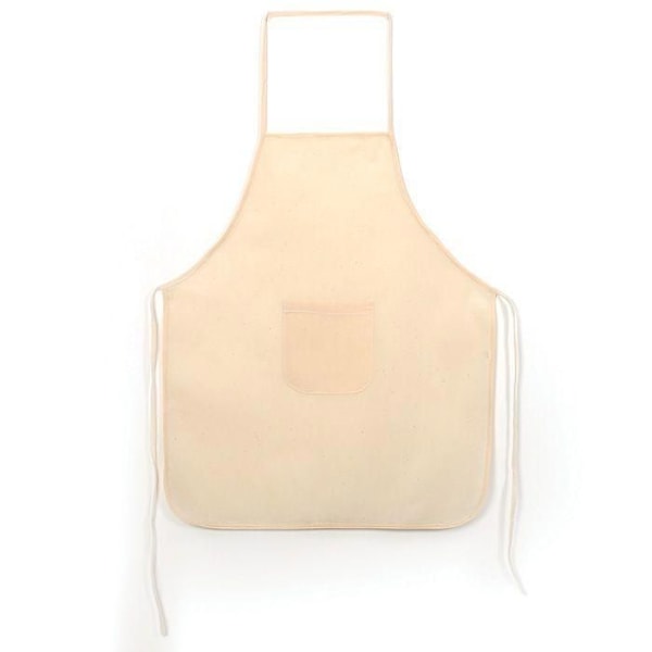 Barnförkläde i bomull - 49 x 60 cm beige
