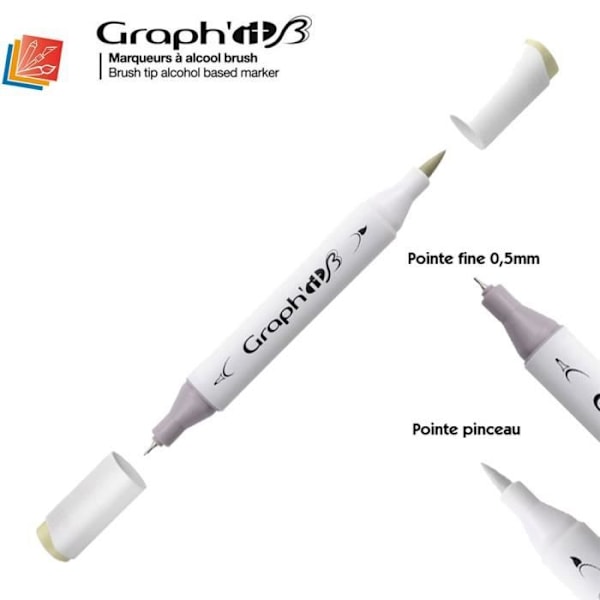 Graph'IT Brush Marker alkoholmarkör från Graph'IT - Graph'it färgkarta: 8315 - matcha Graph'it färgkarta:8315 - match