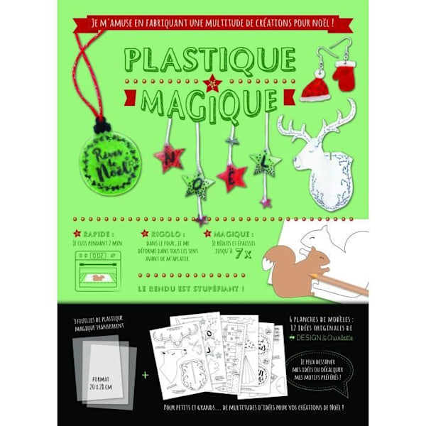 Plastik magi - MegaCrea - Jul - 20 x 28 cm - 3 st - Festdekoration