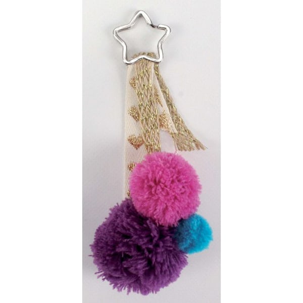 Pompons S M L från 1,5 till 5,5 cm Assortiment 45 bitar
