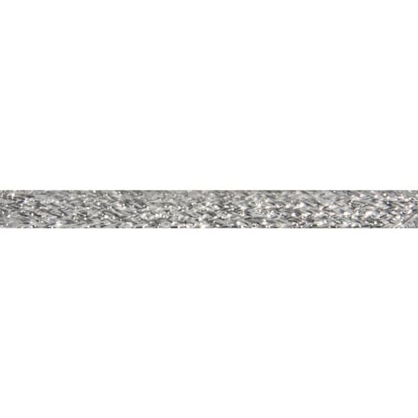 Glitterband, silver, 5mm, 10m rulle Pengar