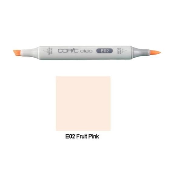 Copic Ciao dubbelspets tuschpenna - E02 Fruit Pink