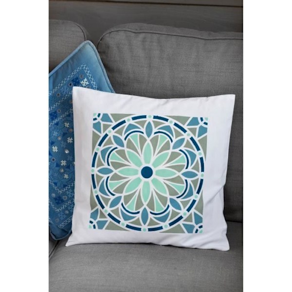 Pochoir - Artémio - Mandala - 30 cm - Plast - Blandat
