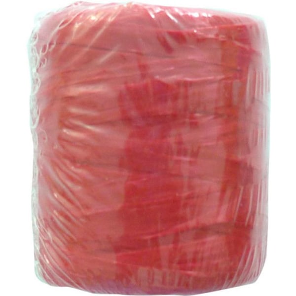 Röd syntetisk raphia 40 g