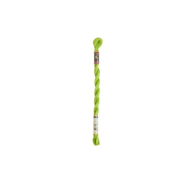 DMC - Fil DMC Coton Perlé Small N8 Col. 907 grön