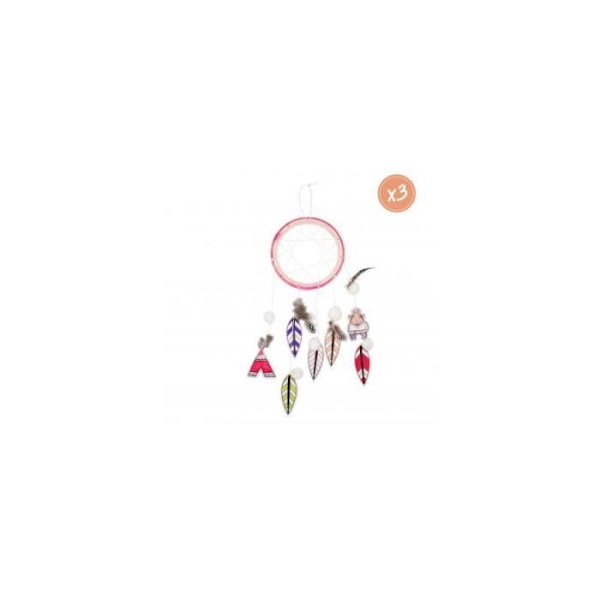 Kreativkit - Sodertex - Drömfångare - Multicolor - Indiskt tema - 250G/M2 Sortiment av material och färger