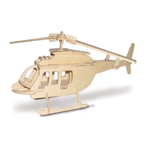 Trämodell Helikopter (Bell 206)