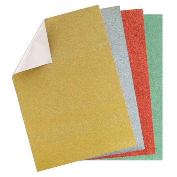 Washi papper Självhäftande Glittrig 6 stycken Metallisk