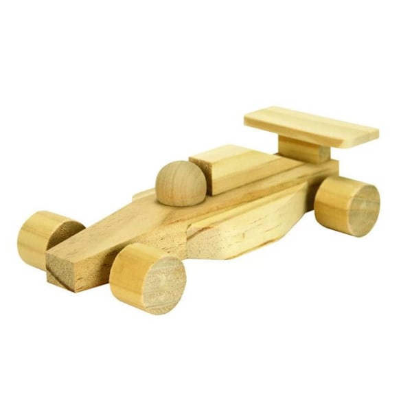 Racerbilar - Formel 1 - Trä - Att dekorera - Kreativa hobbyer - 16,5x8,5x4,5cm