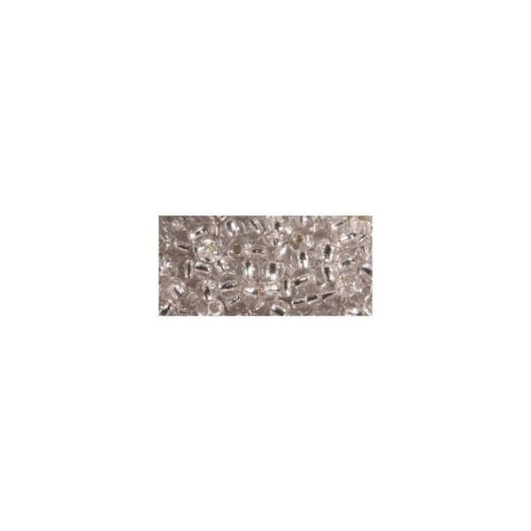 Rocailles, 2,6 mm med silverbeläggning, 16 g förpackning, silver Pengar