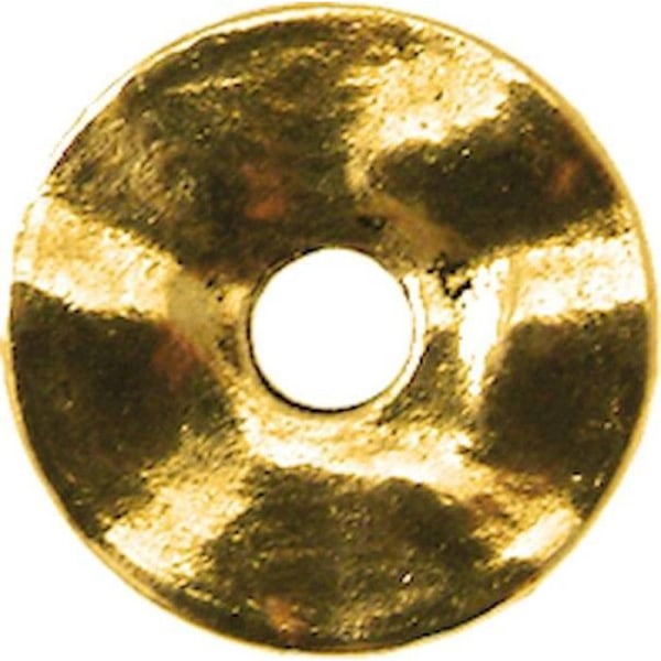 Donutring i metall 18 mm Guld (set om 10) gyllene
