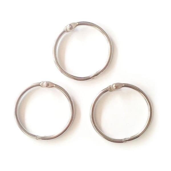 Graine Créative - Metallringar öppningsbara Ø 40 mm Silver (x5) Pengar