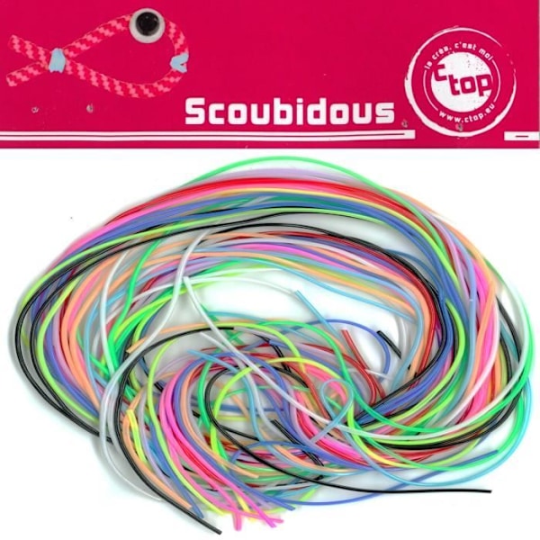 Scoubidoutrådar - Multicolor - Sortiment av 20 - 1 meter vardera - För barn - Blandet Flerfärgad
