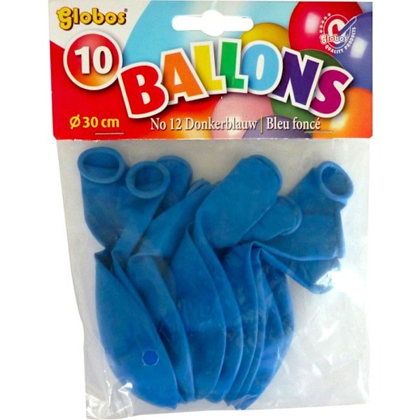 Ballonger av latex blå 10 stycken