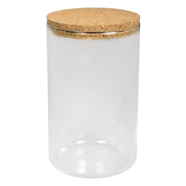 Glasbehållare Korklock 9,5 cm Höjd 16,5 cm