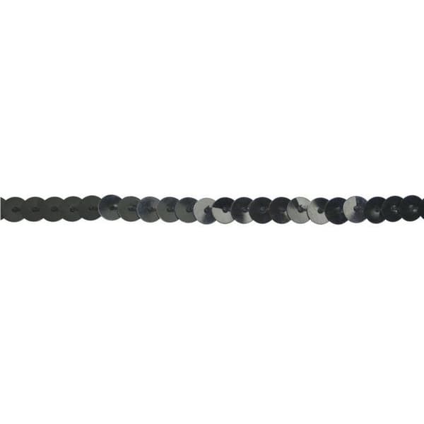 MégaCréa DIY - Paljetband Svart 1m