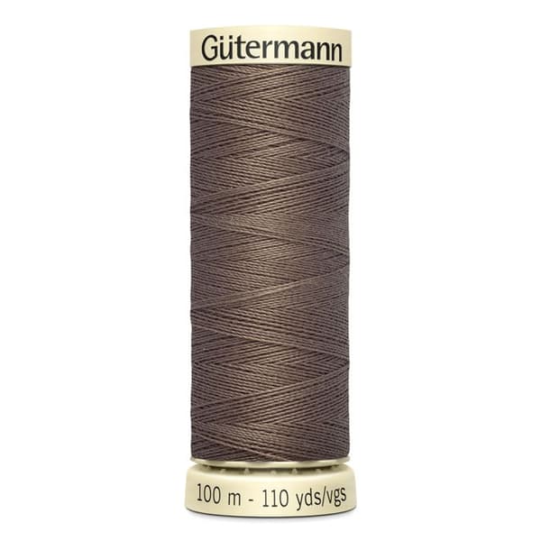 Set med 5 spolar 100m Tråd 100% polyester Gutermann Ref 788988 - Att 439 - taupe mol