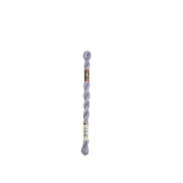 Fil DMC Coton Perlé Médium N5 Col. 318 Färg nummer 318