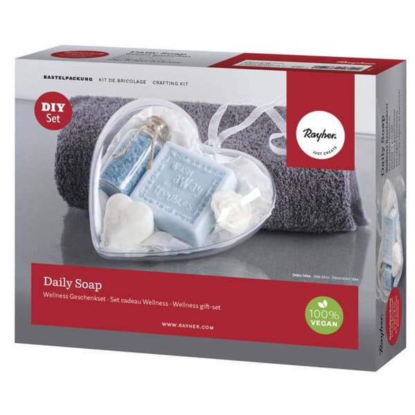 Kit : Daglig tvål - Wellness-set present, p. 4 tvålar, låda 1Set