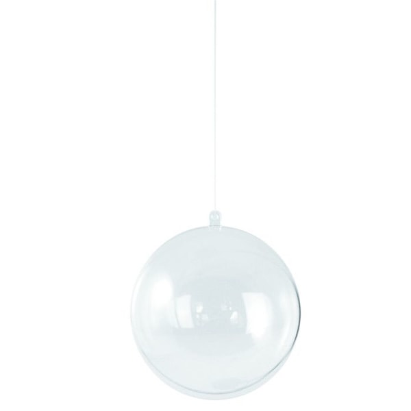 Plastkristallkula i 2 delar 6 cm