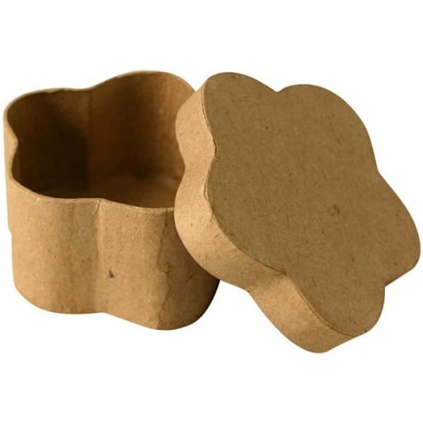 Kartonglåda - Ej specificerat - 8 cm - Brun - Dekorativ - Blandad