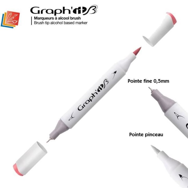 Graph'IT 'Graph'It Brush Marker' alkoholmarkör - Graph'it färgkarta:5210 - Cora Graph'it färgkarta:5210