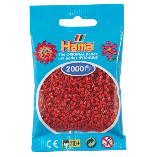 2 000 mini pärlor (små pärlor Ø2,5 mm) karamell Kola