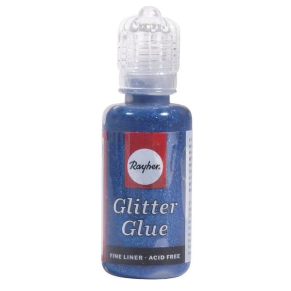Metallic glitter glue, flask 20 ml, sapphire
