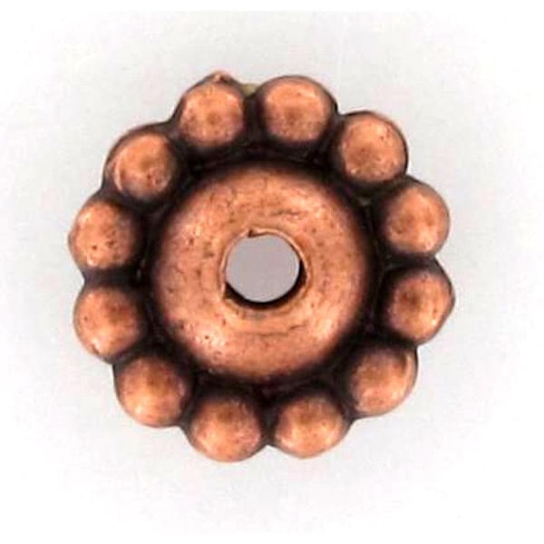 Perle metall skål Ø 8 mm Kopparfärgad (10 stycken) Koppar