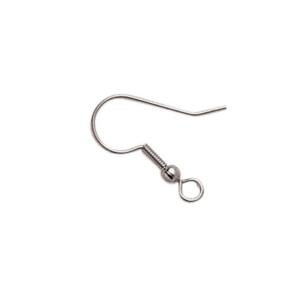 Amerikanska hänge örhängen Kroka 19 mm Silver x6 Silver