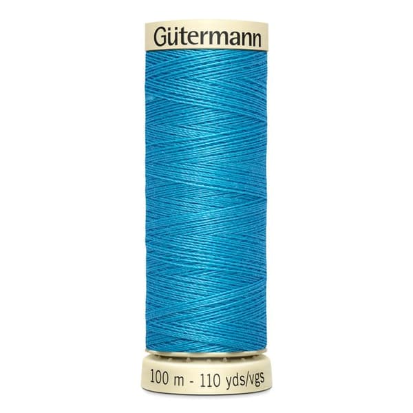 Pack med 5 spolar 100m Tråd 100% polyester Gutermann Ref 788988 - Att 197 - poolblå poolblå