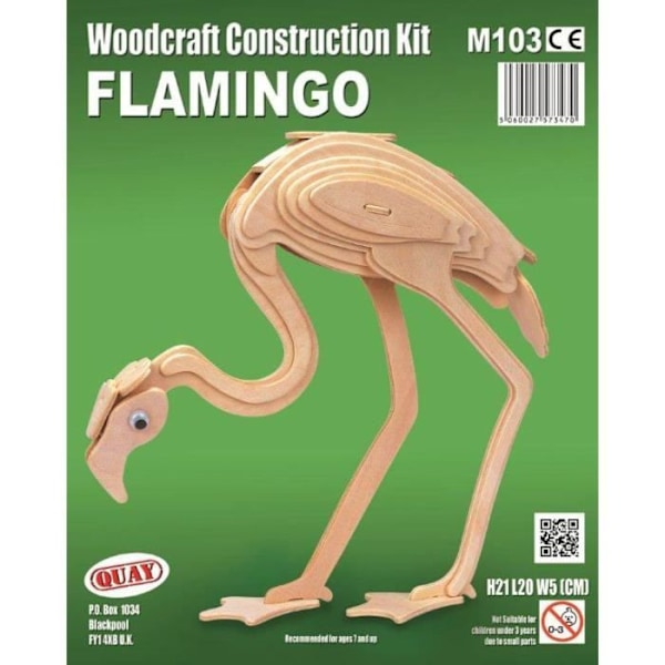 Flamingo Woodcraft Construction Kit QUAY Wooden Construction Kit