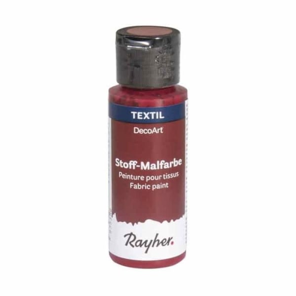 Tygfärg 59 ml - Mörkröd