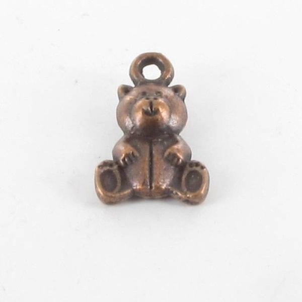 Metallberlock Bär i Koppar (10-pack) Koppar