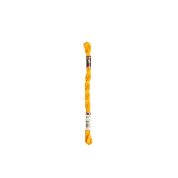 Fil DMC Coton Perlé Small N8 Col. 742 Färg nummer 742