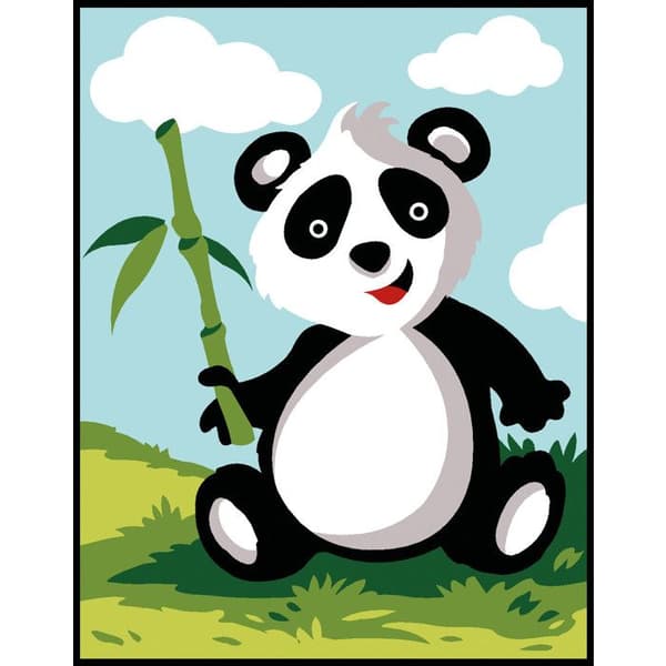 Kit Canvas Margot Panda 20x25 cm Vit