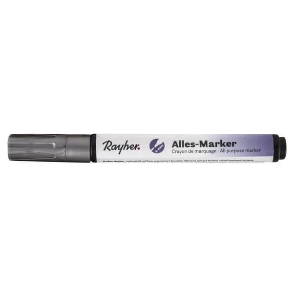 Marker - RAYHER - Markeringpenna - Bred spets - Silver - Oupphörlig Silver, Guld