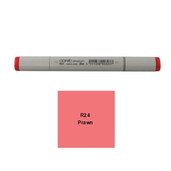 Markör - Copic - Sketch - R24 Räkor - Penselspets - Oupphörlig - Ogenomskinlig R24 Räkor
