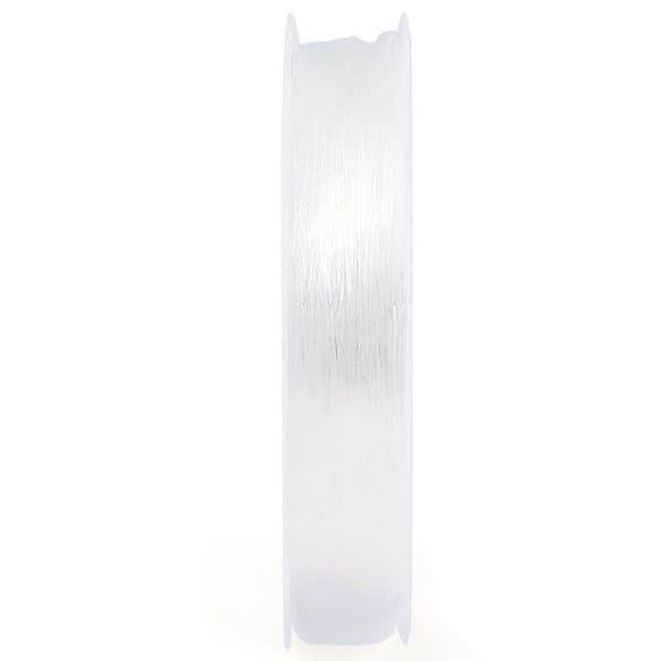 Spole av elastisk nylontråd - 0,5 mm x 20 m Transparent